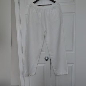 Women's Cubavera White  Linen Blend Size L.